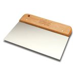 Badem10 22 cm Dekor Geniş Ispatula Ahşap Saplı Spatula