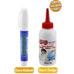 Badem10 (2'li Set) Fayans Beyaz Derz Boyama Boyası Kalemi + Fayans Arası Derz Dolgusu Yenileme
