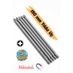Badem10 (5 Adet) Tayvan Çeliği Mıknatıslı Yıldız PH2 Bits Uç Manyetik 1/4" Matkap Ucu 15 cm Uzunluk