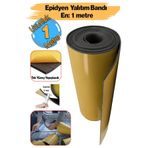 Badem10 (5 MM EN:100 CM X 1 MT) Yapışkanlı Oto Araç Motor Ses Isı Yalıtım Izolasyon Bandı Kauçuk Sünger