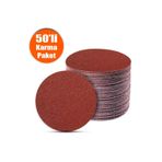 Badem10 50 Adet Cırt Zımpara 115 mm Spiral Avuç Taşlama Karma Paket