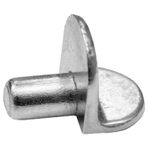 Badem10 50 Adet Raf Pimi Düz Nikel Cam Ahşap Metal Raf Tutucu Çivisi Mobilya Metal Dolap Pimi