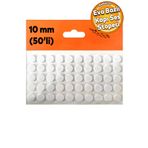 Badem10 50'li Yapışkanlı Beyaz Eva Dolap Çekmece Kapağı Ses Stoperi Tamponu Koruyucu Engelleyici 10 mm Daire