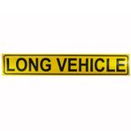 Badem10 9x50 cm Long Vehichle Yazısı Reflektörlü Fosforlu Şerit Bant