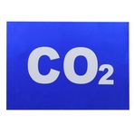 Badem10 Adr Reflektörlü CO2 Yazısı Alüminyum 24x33 cm Uyarı Levhası