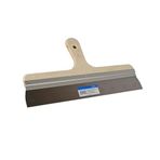 Badem10 Ahşap Eğri Saplı Metal Macun Spatula Temizlik Boya Sıva Kazıma Harç Karıştırma Ispatulası 30 cm