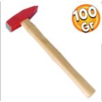 Badem10 Ahşap Saplı Çekiç Kırmızı 100 Gram Çivi