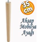 Badem10 Ahşap Sehpa Masa Puf Tabure Tv Ünitesi Ayağı Ayakları M8 Civatalı 35 Cm