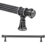 Badem10 Akbatı Antik Gümüş Rustik Metal 224 mm Çekmece Dolap Kapak Kulbu