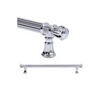 Badem10 Akbatı Çekmece Dolap Kapak Kulpu Kulbu 224 mm Rustik Krom Metal Kulp