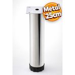 Badem10 Akça Ayarlanabilir Metal 25 Cm Krom Mobilya Kanepe Koltuk Baza Yükseltici Destek Ayağı Ayakları