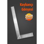 Badem10 Alüminyum 25 cm 10 inch Kaynakçı L Gönye Marangoz Fayansçı Kaynakçı L Cetveli