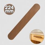 Badem10 Anzer Çizgili Bronz Çekmece Kulp 224 mm Metal Modern Dolap Gardırop Kulbu Mutfak Banyo Aksesuarı