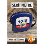Badem10 Arazi Tipi Makaralı Sarmalı Sistem BTS12361 (10 METRE) Lacivert Şerit Metre Plastik İnce Metre