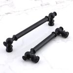 Badem10 Arya 128 Mm Siyah Metal Kulp Mobilya Mutfak Çekmece Dolap Dolabı Kapak Kulbu Kulpları Kulpu 128 Mm