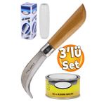 Badem10 Aşı Bıçağı+Aşı Macunu+Aşı Bandı 3'lü Aşı Bıçağı Seti