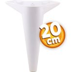 Badem10 Aspen 20 Cm Beyaz Mobilya Ayakları Koltuk Konsol Yükseltici Modern Tasarım Dayanıklı