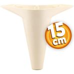 Badem10 Aspen Lüks 15 cm Krem Baza Mobilya Kanepe Sehpa TV Ünitesi Koltuk Ayağı