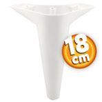 Badem10 Aspen Lüks 18 cm Beyaz Baza Mobilya Kanepe Sehpa TV Ünitesi Koltuk Ayağı