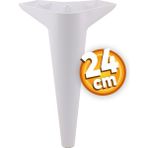Badem10 Aspen Lüks Mobilya 24 cm Beyaz Plastik Kanepe Koltuk Konsol Yükseltici Ayak