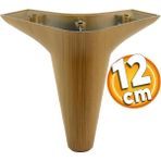 Badem10 Aspen Lüks Mobilya Kanepe Koltuk Tv Ünitesi Baza Yükseltici Ayağı Ayakları 12 Cm Ahşap Desenli Ayak