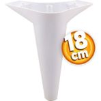 Badem10 Aspen Lüks Mobilya Kanepe Koltuk Tv Ünitesi Baza Yükseltici Ayağı Ayakları 18 Cm Beyaz Ayak