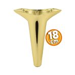Badem10 Aspen Mobilya Gold Altın Renk 18 cm Kanepe Sehpa TV Ünitesi Baza Koltuk Ayağı
