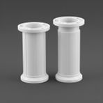 Badem10 Ayarlanabilir 1 Adet 12 cm Beyaz Plastik Ayak Dolap Mobilya Tezgah Yükseltici Yükseltme Ayağı - 12cm