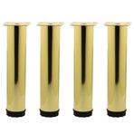 Badem10 Ayarlanabilir Mobilya Kanepe Baza Koltuk Metal Destek Yükseltici Gold Ayağı Ayakları 20 cm 4 Adet
