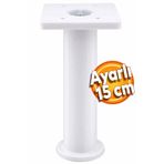 Badem10 Ayarlı Destek Ayağı Mobilya Kanepe Koltuk Yükseltici Ayarlanabilir 15 Cm Beyaz Yükseltme Ayakları