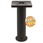 Badem10 Ayarlı Destek Ayağı Mobilya Kanepe Koltuk Yükseltici Ayarlanabilir 15 Cm Siyah Yükseltme Ayakları