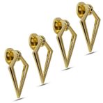 Badem10 Bafra Sarkaç Metal Gold Halka Kulp 4 Adet Dolap Çekmece Kulbu