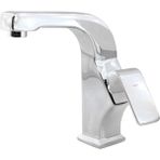 Badem10 Banyo Lavabo Musluğu Bataryası Mix Eyve Sıcak Soğuk Çift Su Girişli Çeşmesi 20 cm - Krom
