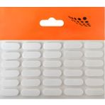 Badem10 Bazlı Darbe Ses Kapı Stoperi Keçe Yapışkanlı 22 Mm (30'Lu Paket) Dolap Kapak Çekmece Oval Beyaz