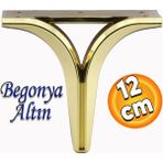 Badem10 Begonya Lüks Mobilya Kanepe Sehpa Tv Ünitesi Oturma Grubu Koltuk Ayağı Baza Ayakları Altın 12 Cm