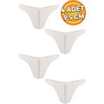 Badem10 Bellona Rose Berjer Mobilya Kanepe Puf Koltuk Ayağı 9.5 Cm Beyaz Ayakları (4 Adet)
