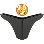 Badem10 Bellona Rose Lüks Mobilya Kanepe Sehpa Tv Ünitesi Çekyat Koltuk Ayağı 9.5 Cm Siyah Baza Ayakları - 1 Adet