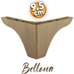 Badem10 Bellona Rose Mobilya Kanepe Koltuk Puf Koltuk Ayağı 9.5 Cm Açık Kahverengi Baza Ayakları