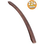 Badem10 Berilay Düz Mobilya Mutfak Dolabı Çekmece Dolap Kapak Antik Bakır 224 mm Metal Kulp