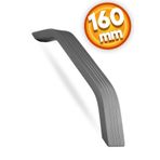 Badem10 Bermuda Çekmece Mutfak Dolap Kapak Kulbu 160 mm Füme Metal Kulp