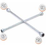 Badem10 Bijon Anahtarı 4’lü Set 17X19X21X23 Oto Teker Lastik Sökme Çelik Tamir El Aleti Dayanıklı Kullanım - Gümüş