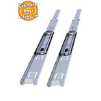 Badem10 Bilyalı Teleskopik Dolap Çekmece Rayı Metal En:4.3 Cm Boy:40 Cm