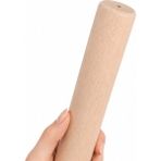Badem10 Bohem 50 cm (4 Adet) Doğal Ahşap Boyasız Silindir Sehpa Ayağı - (4 Adet) 4x4 Metal Montaj Aparatı
