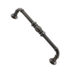 Badem10 Buket Mobilya Mutfak Dolabı Çekmece Dolap Kapak Antik Gümüş 128 mm Metal Kulp