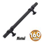 Badem10 Burç Kulp Mobilya Mutfak Dolabı Çekmece Dolap Kulpları Kapak Kulpu Kulbu Siyah 160 mm Metal