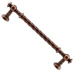 Badem10 Burgu Mobilya Mutfak Dolabı Çekmece Dolap Kapak Antik Bakır 128 mm Metal Kulp