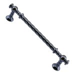 Badem10 Burgu Mobilya Mutfak Dolabı Çekmece Dolap Kapak Füme 96 mm Metal Kulp