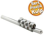 Badem10 Büyük İcon Çekmece Mutfak Dolap Kapak Krom Sert Plastik 96 mm 128 mm Kulp
