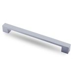 Badem10 Cemre 224 mm Krom Metal Çekmece Mutfak Dolap Kapak Kulbu