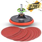 Badem10 Cırt Zımpara 115 mm 20 Parça Seti Matkap Aparatı